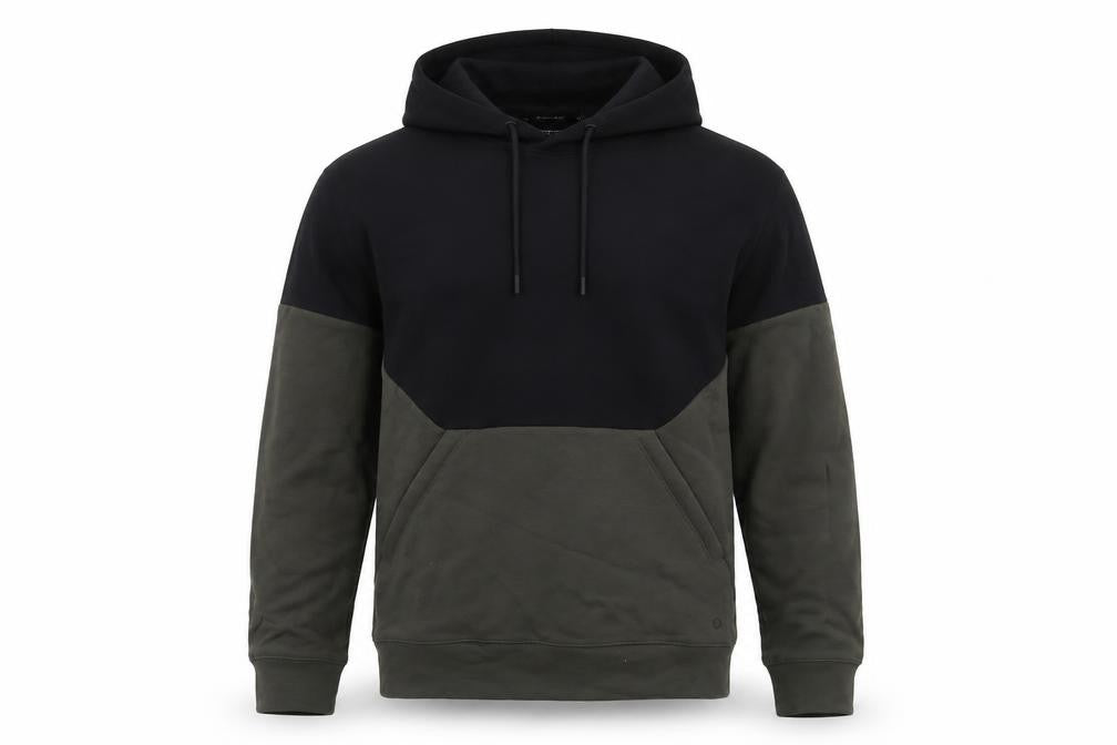 GOODMOVE Mens Green Cotton Pullover Hoodie Size S