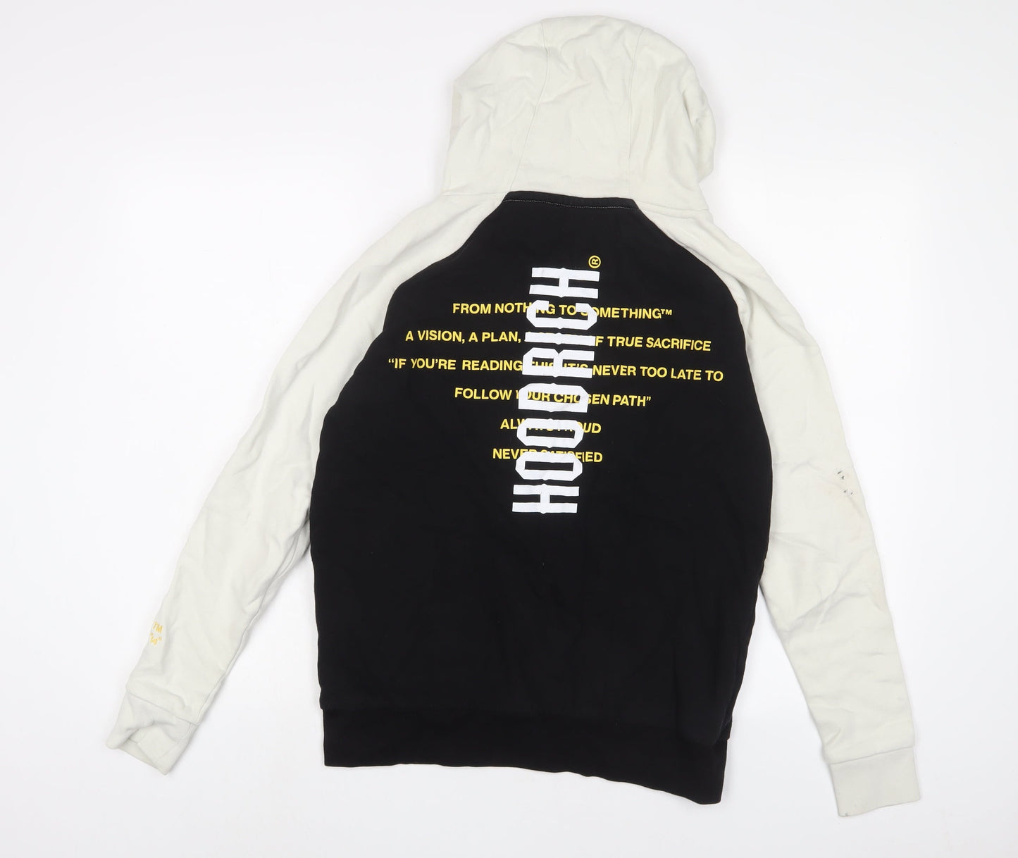 Hoodrich Mens Black Cotton Pullover Hoodie Size XS