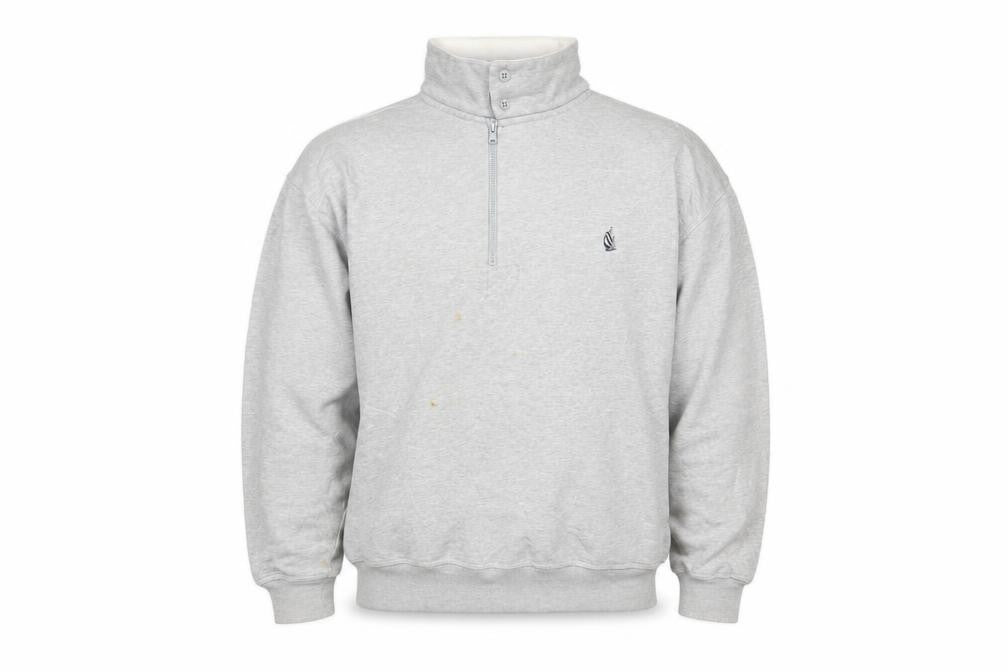 Nautica Mens Grey Cotton Pullover Sweatshirt Size L