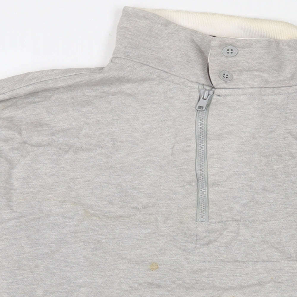 Nautica Mens Grey Cotton Pullover Sweatshirt Size L