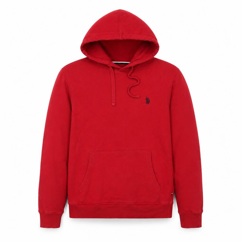 US Polo Assn. Mens Red Cotton Pullover Hoodie Size S
