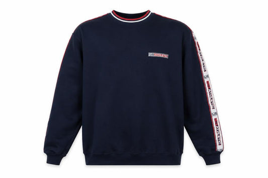 US Athletic Mens Blue Cotton Pullover Sweatshirt Size M - Logo, Embroidered