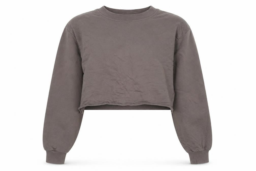 Hllit Womens Brown Cotton Pullover Sweatshirt One Size - Logo
