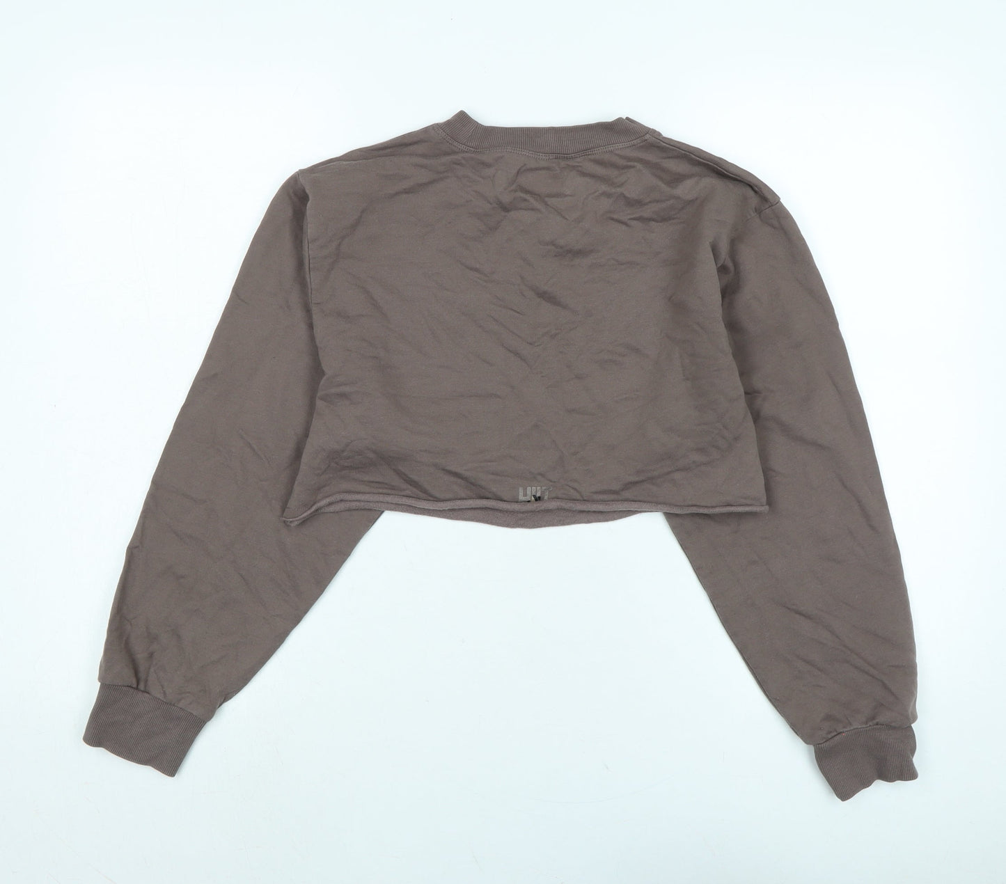 Hllit Womens Brown Cotton Pullover Sweatshirt One Size - Logo