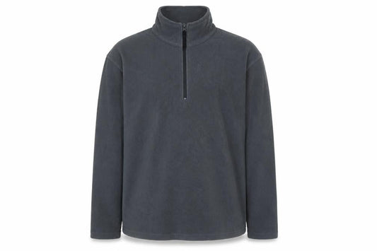 rega Mens Grey Mock Neck Polyester Henley Jumper Size XL Long Sleeve - Logo