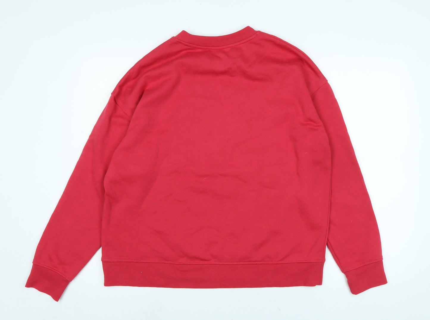 Disney Womens Red Polyester Pullover Sweatshirt Size M - Disney Character