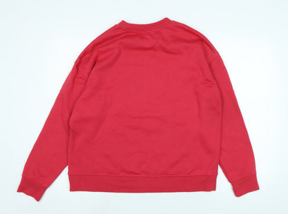 Preloved Disney Womens Red Polyester Pullover Sweatshirt Size M - Disney Character - Back