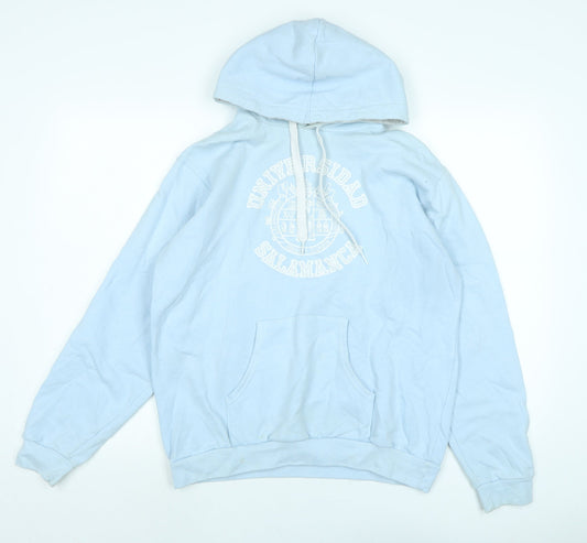 Covt Womens Blue Cotton Pullover Hoodie Size L - Universidad Salamanca