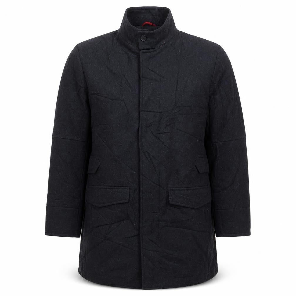 John Richmond Mens Grey Overcoat Coat Size M Button