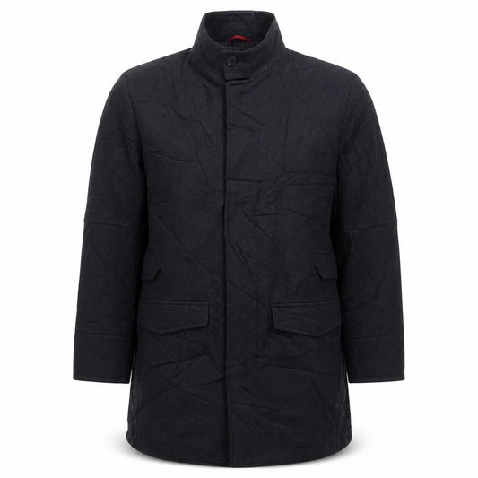 John Richmond Mens Grey Overcoat Coat Size M Button