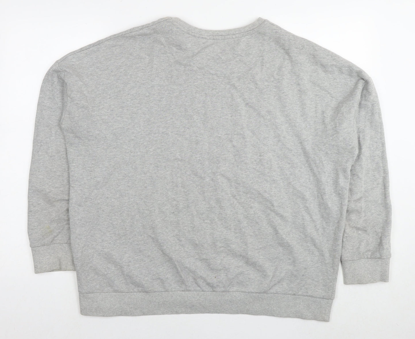 acdc Womens Grey Cotton Pullover Sweatshirt Size 18 Pullover - Logo