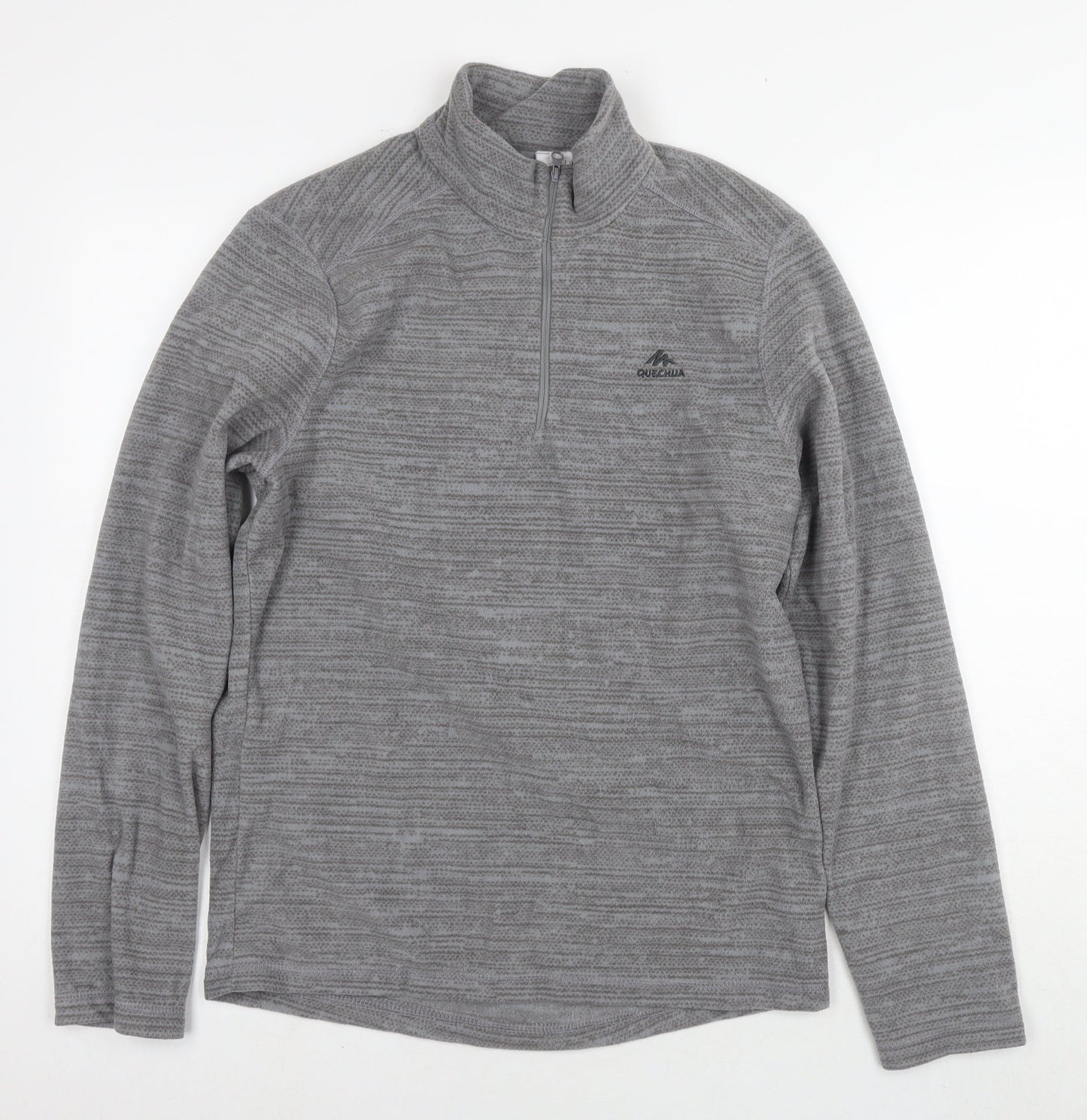 Quechua Womens Grey Polyester Pullover Sweatshirt Size M Pullover