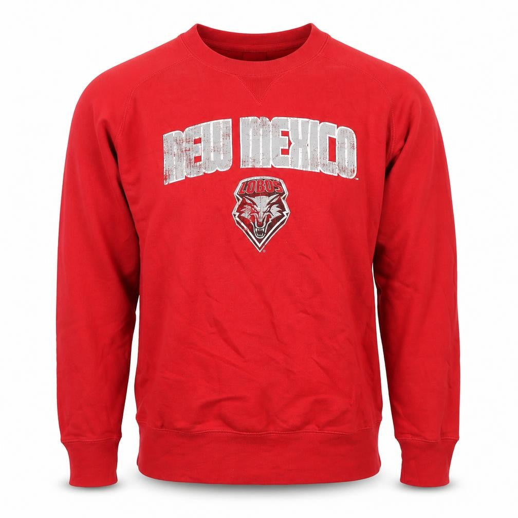 Knight Apparel Mens Red Cotton Pullover Sweatshirt Size L - New Mexico