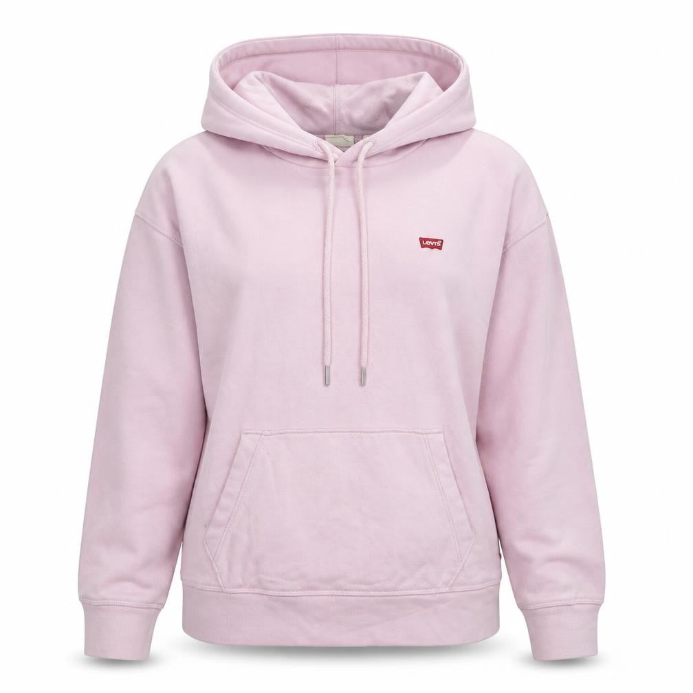 Levi's Womens Pink Cotton Pullover Hoodie Size S Pullover