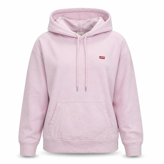 Levi's Womens Pink Cotton Pullover Hoodie Size S Pullover