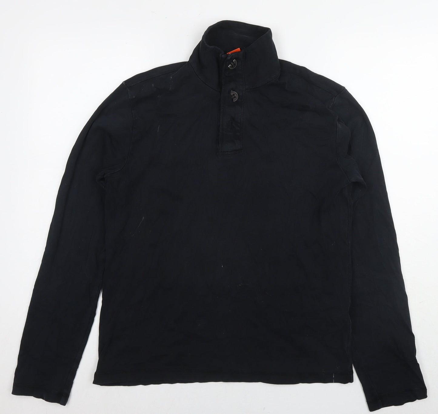 Boss Mens Black Cotton Pullover Hoodie Size M