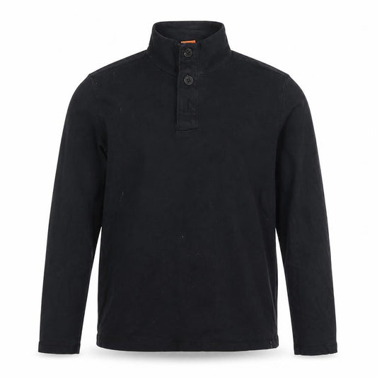 BOSS Mens Black Cotton Pullover Hoodie Size M