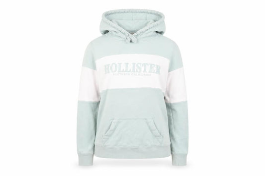 Hollister Womens Green Cotton Pullover Hoodie Size XS Pullover - Logo
