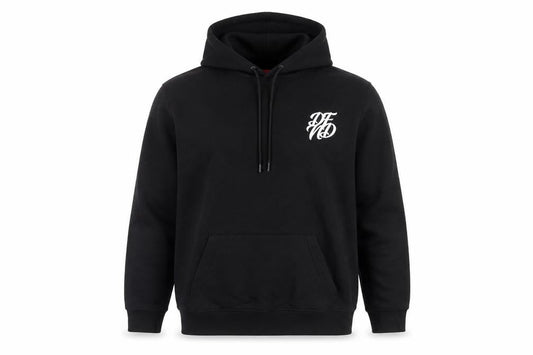 DFND Mens Black Cotton Pullover Hoodie Size L - Logo