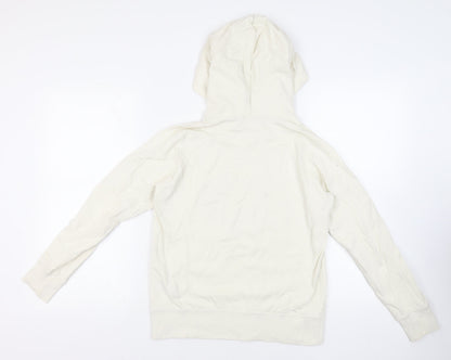 Preloved Uniqlo Womens Ivory Cotton Pullover Hoodie Size S Pullover - Sesame Street - Back