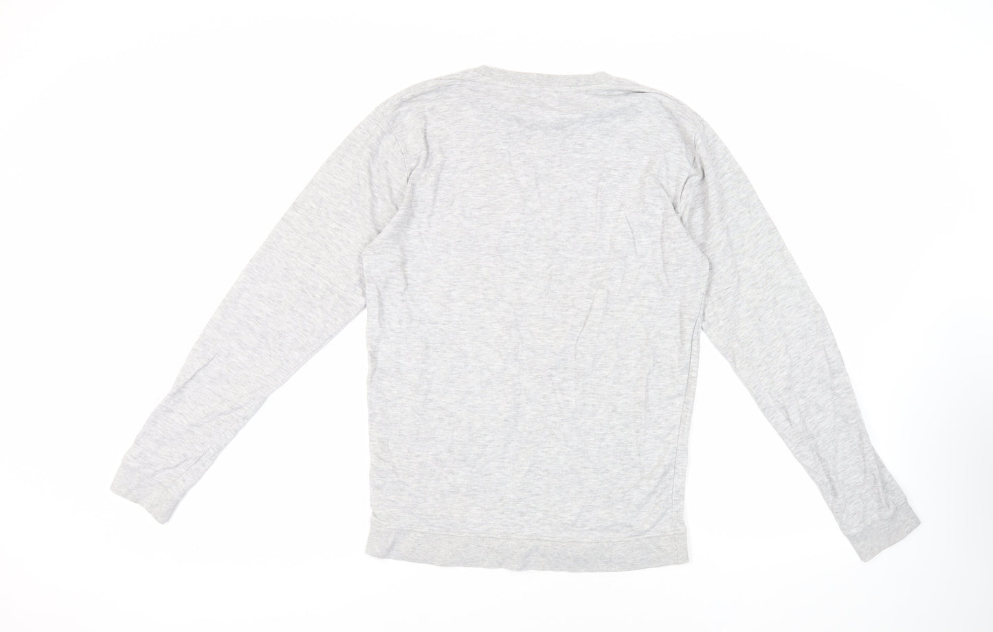 Brooklyn Mens Grey Cotton Pullover Sweatshirt Size S
