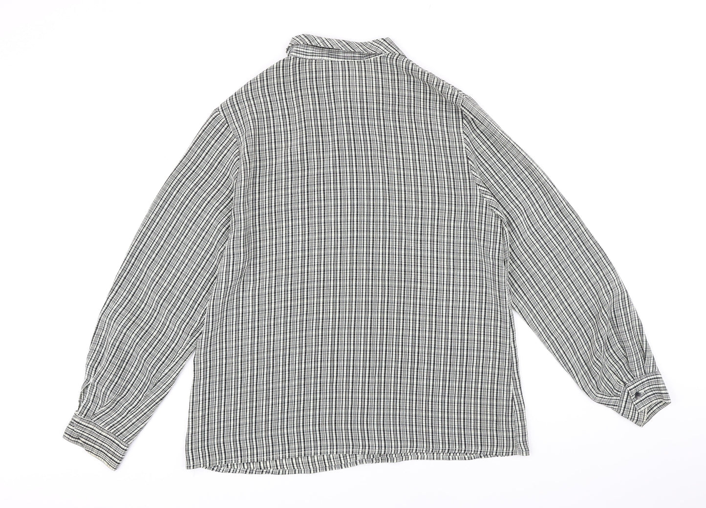 NEXT Womens Multicoloured Check Polyester Basic Blouse Size 12 Collared