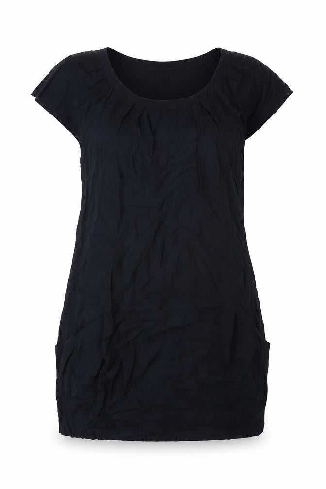 Gap Womens Black Cotton Shift Size XL Scoop Neck