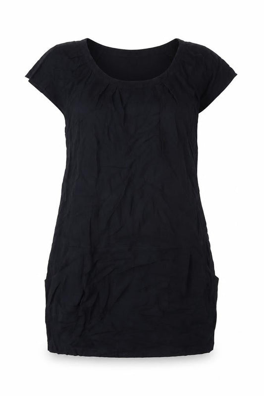 Gap Womens Black Cotton Shift Size XL Scoop Neck