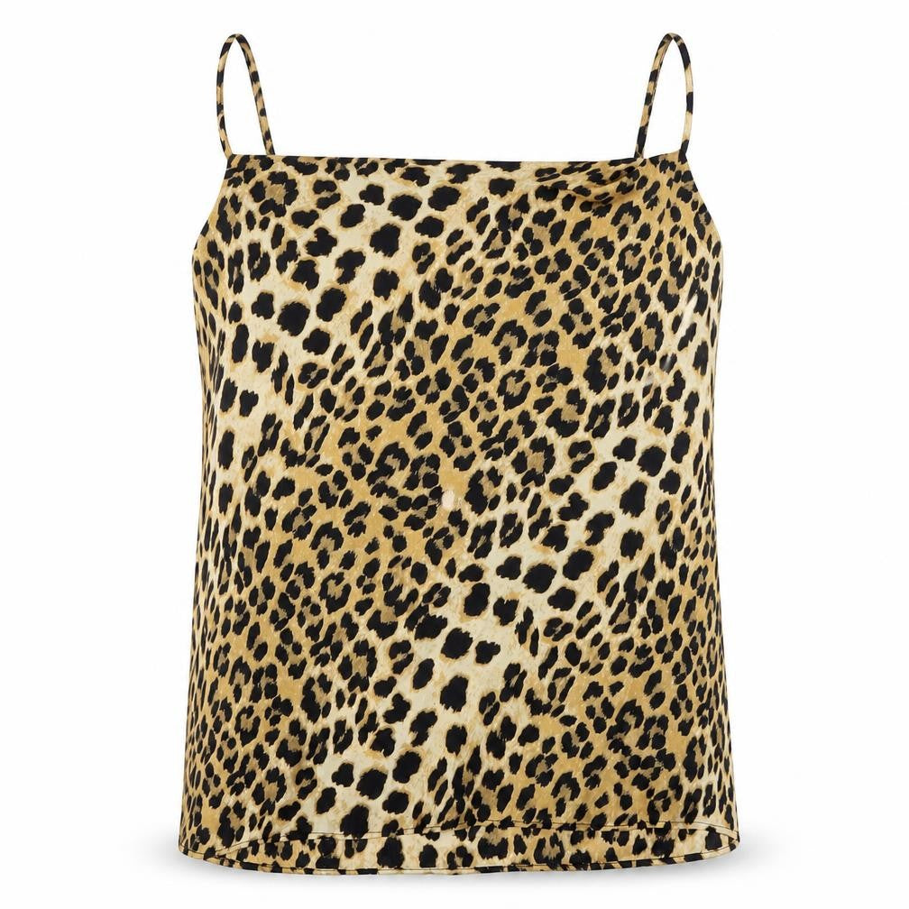 River Island Womens Multicoloured Animal Print Polyester Blend Camisole Blouse Size 8 Square Neck