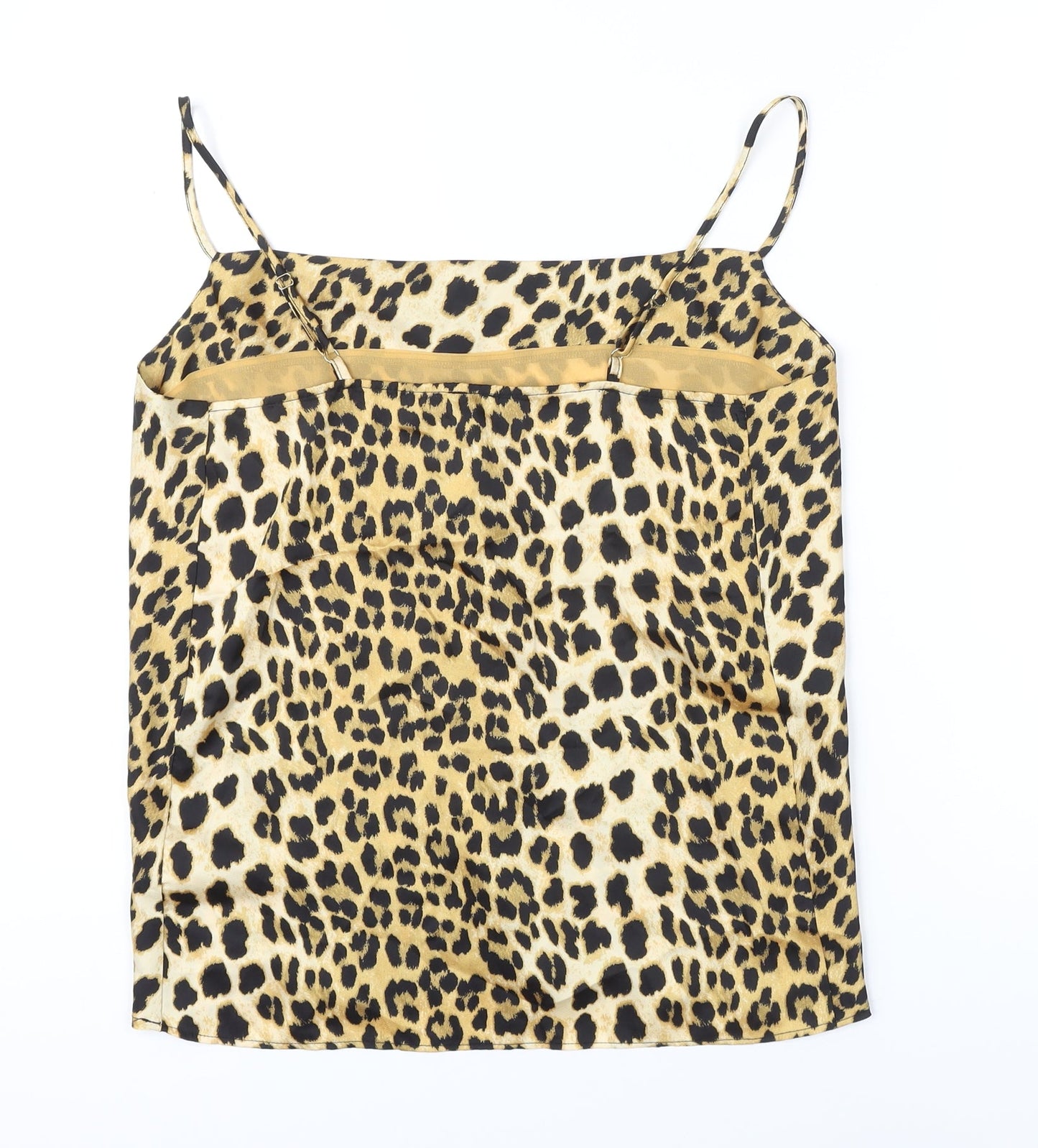 River Island Womens Multicoloured Animal Print Polyester Blend Camisole Blouse Size 8 Square Neck