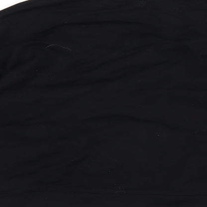Jack Wills Womens Black Vinyl Pullover Sweatshirt Size 10 Pullover - Beaded