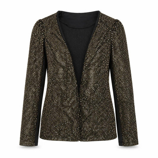 Boohoo Womens Gold Jacket Size 12