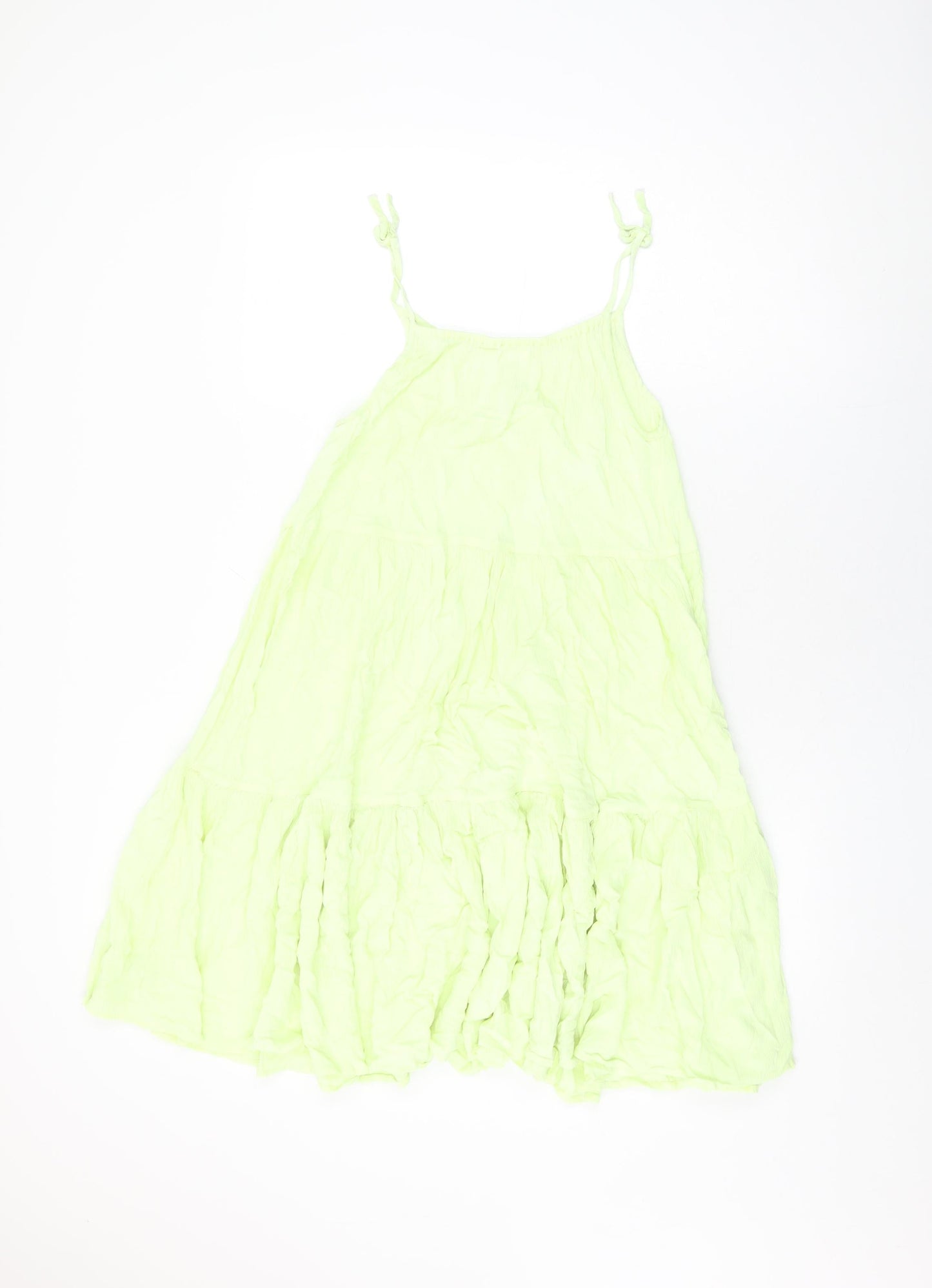 NEXT Girls Green Viscose Shift Size 14 Years Round Neck Pullover