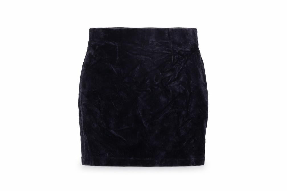 Warehouse Womens Blue Cotton Mini Skirt Size 12