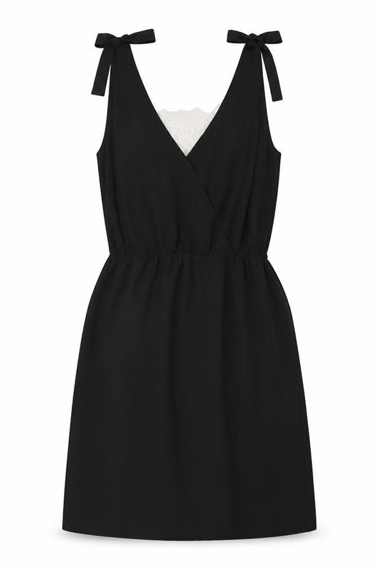 Therapy Womens Black Nylon Shift Size 14 V-Neck Pullover