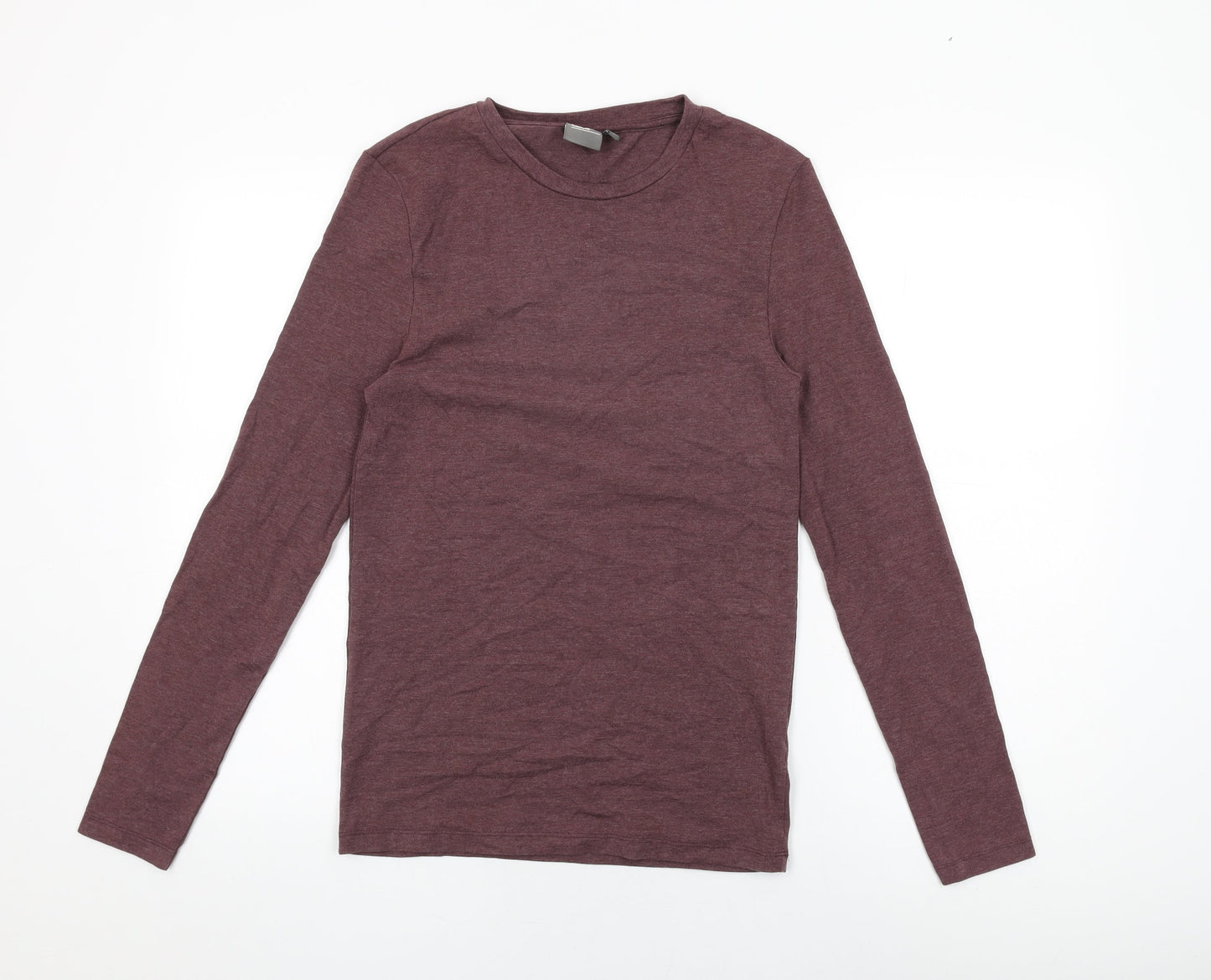 ASOS Mens Purple Cotton T-Shirt Size S Round Neck
