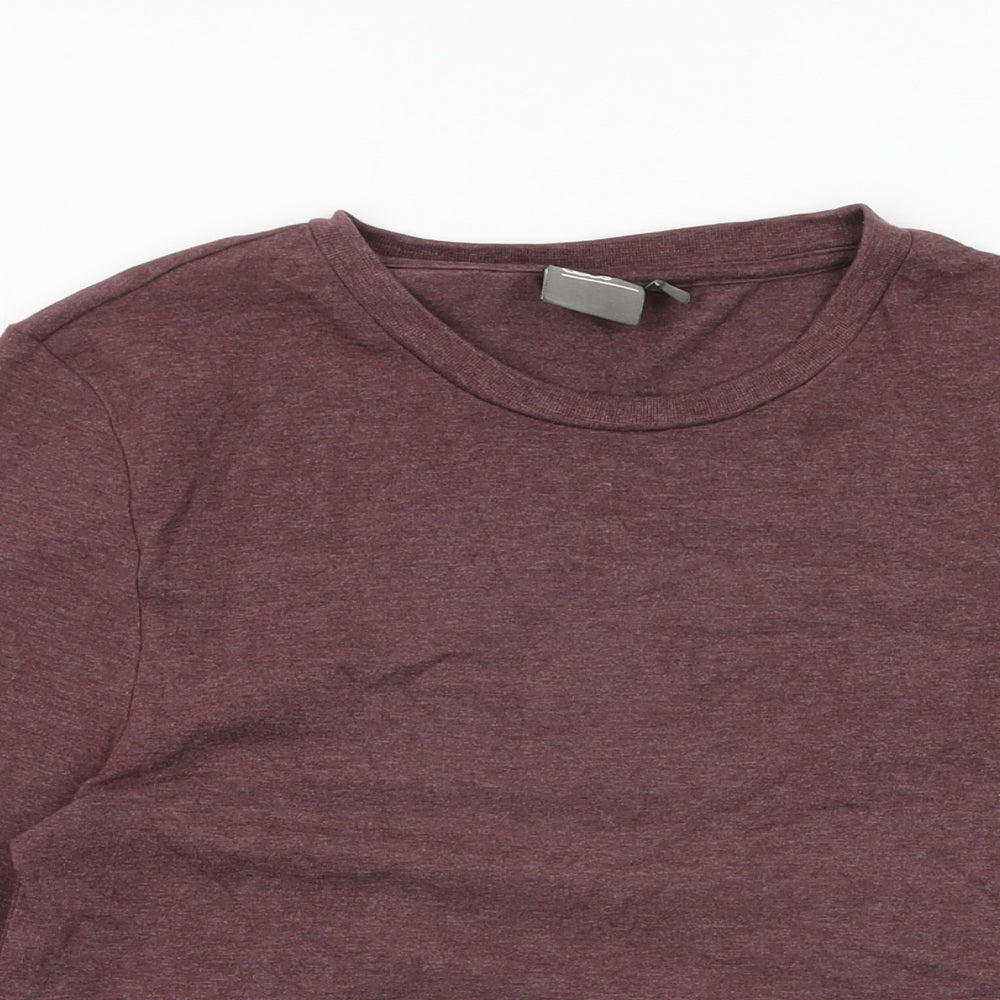 ASOS Mens Purple Cotton T-Shirt Size S Round Neck