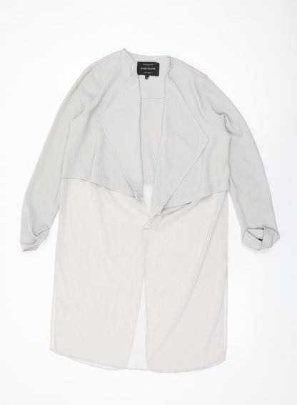 River Island Womens Grey Jacket Size 8 - Waterfall Design