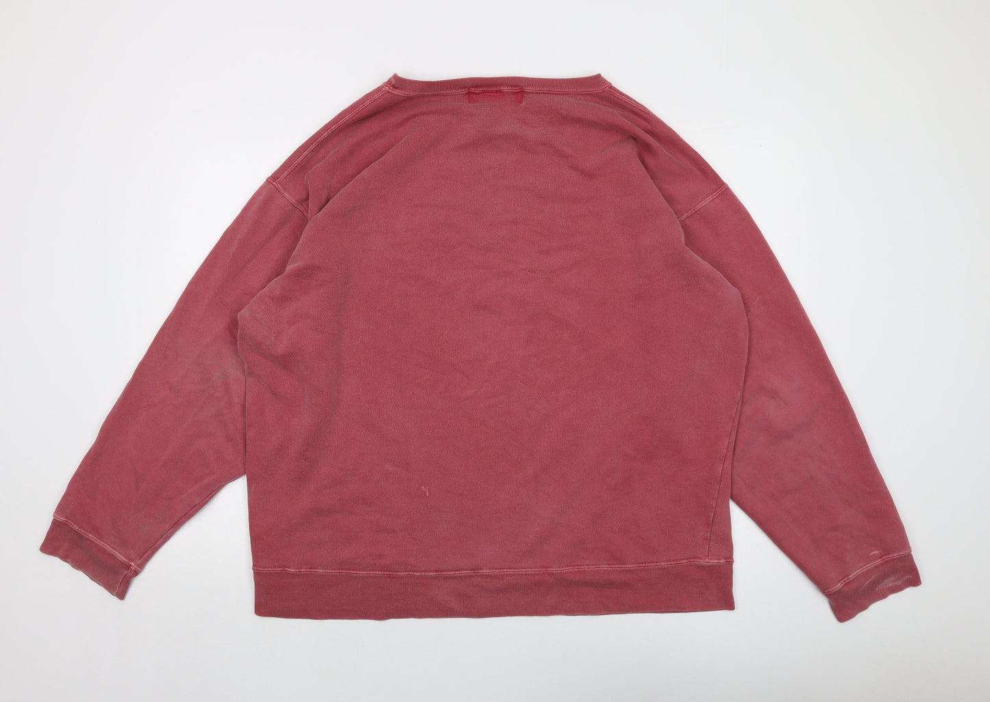 Breeznin' up Womens Pink Cotton Pullover Sweatshirt Size XL Pullover