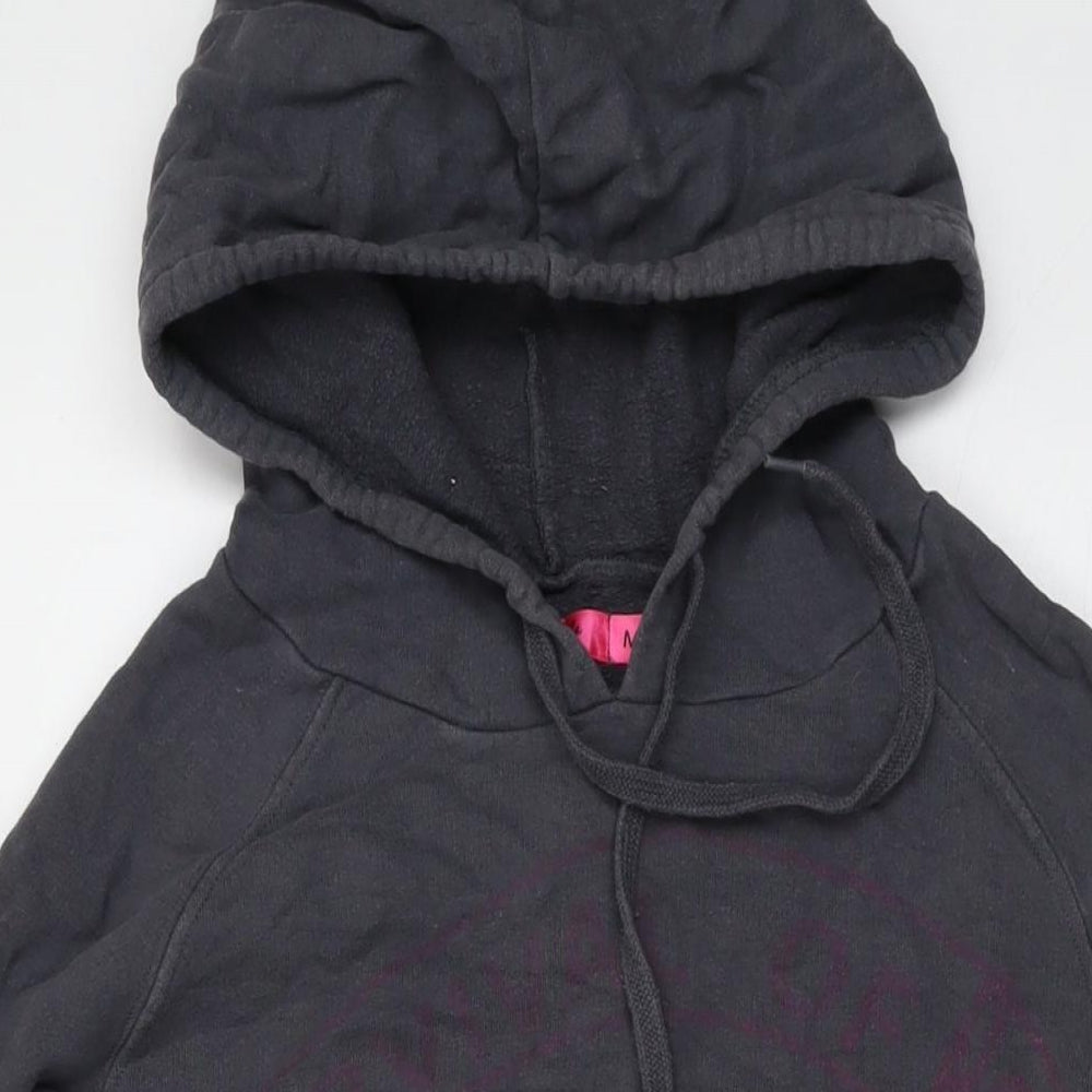 Pineapple Womens Grey Cotton Pullover Hoodie Size M Pullover