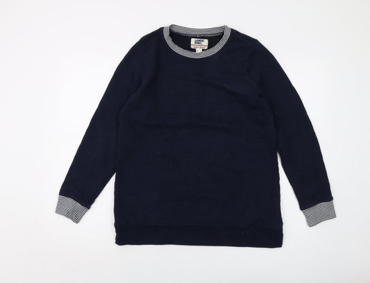 Lands' End Womens Blue Cotton Pullover Sweatshirt Size S Pullover