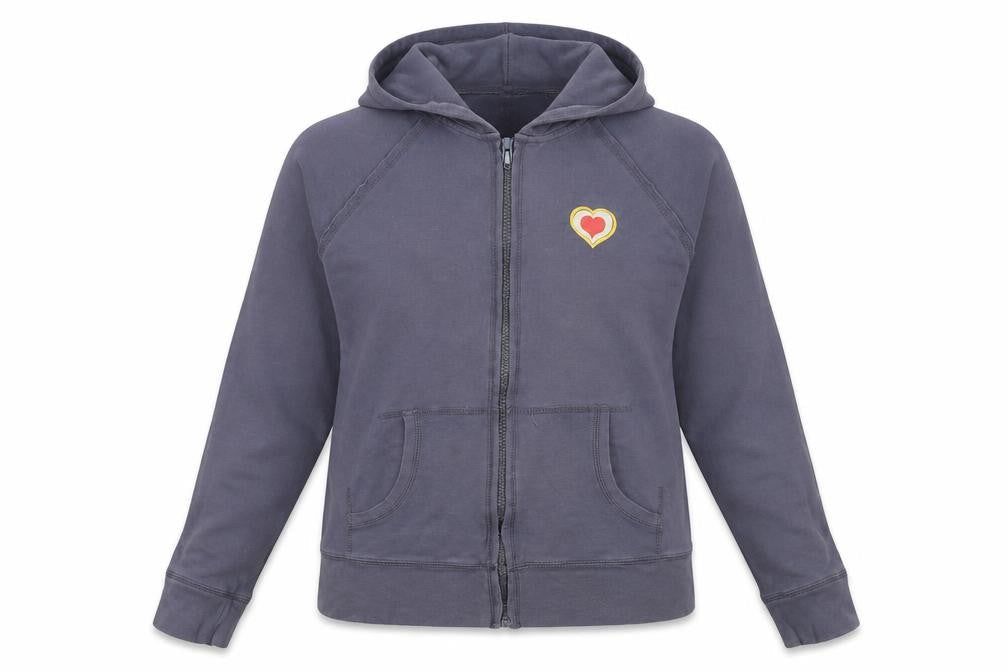Levi's Womens Grey Cotton Full Zip Hoodie Size L Zip