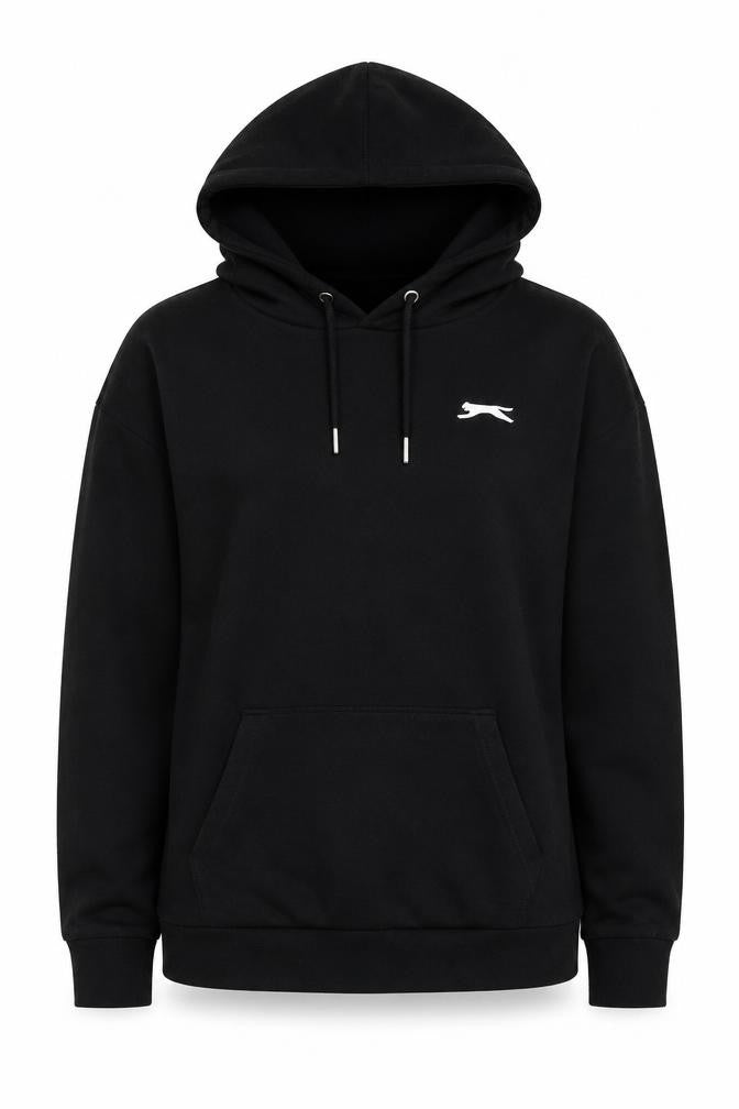 Slazenger Womens Black Polyester Pullover Hoodie Size 6 Pullover
