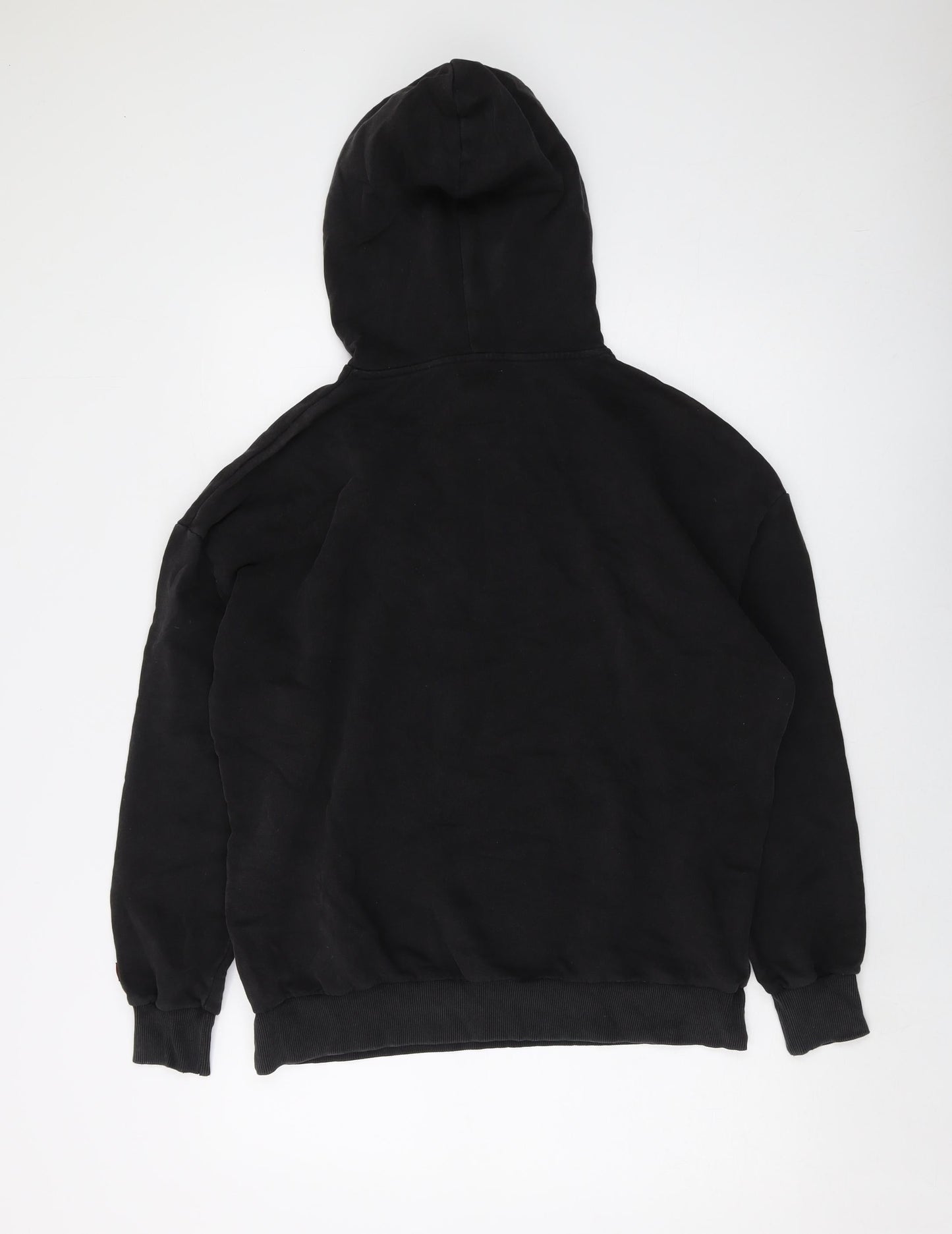 Stranger Things Mens Black Cotton Pullover Hoodie Size S
