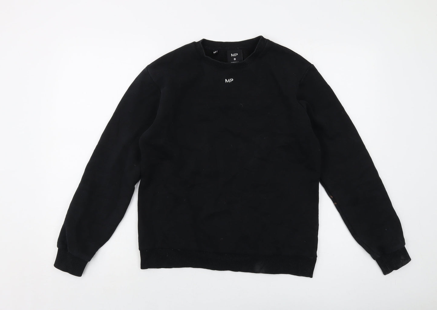 MP Womens Black Cotton Pullover Sweatshirt Size XS Pullover