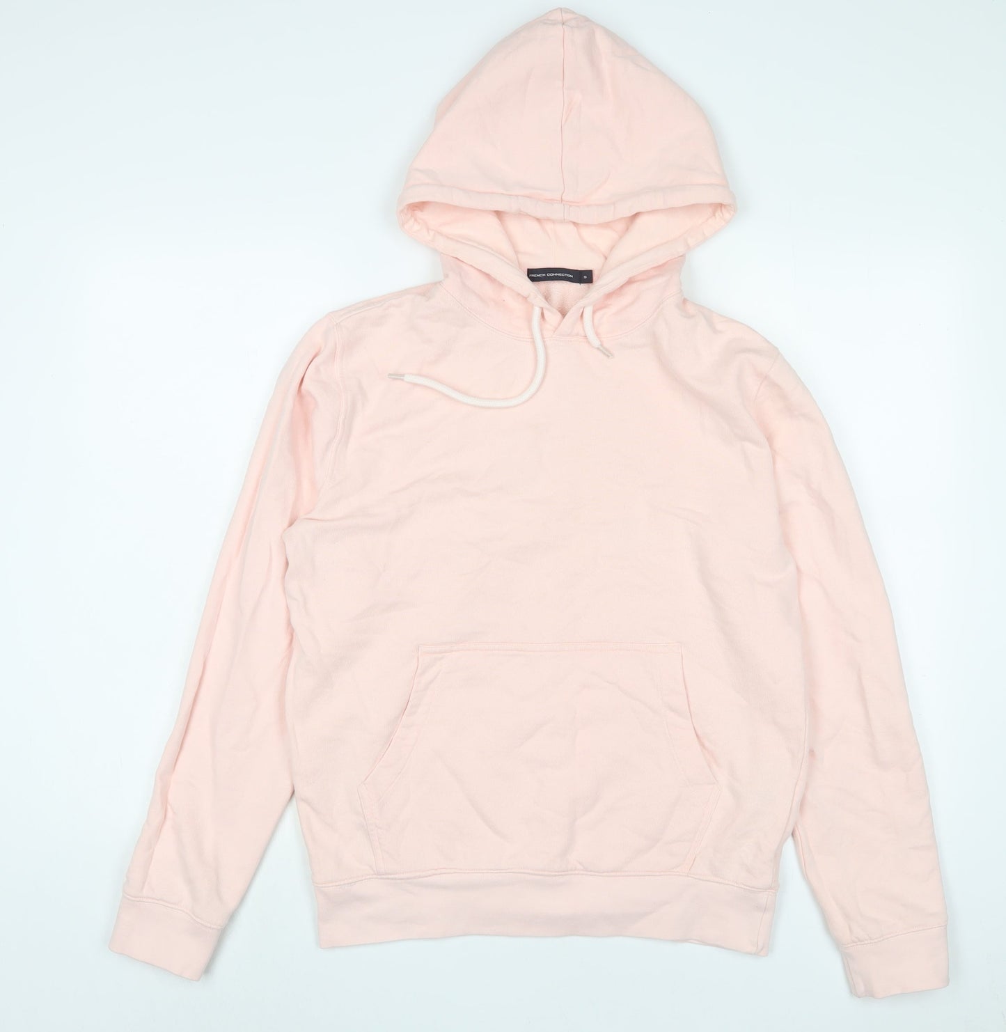 French Connection Womens Pink Cotton Pullover Hoodie Size S Pullover