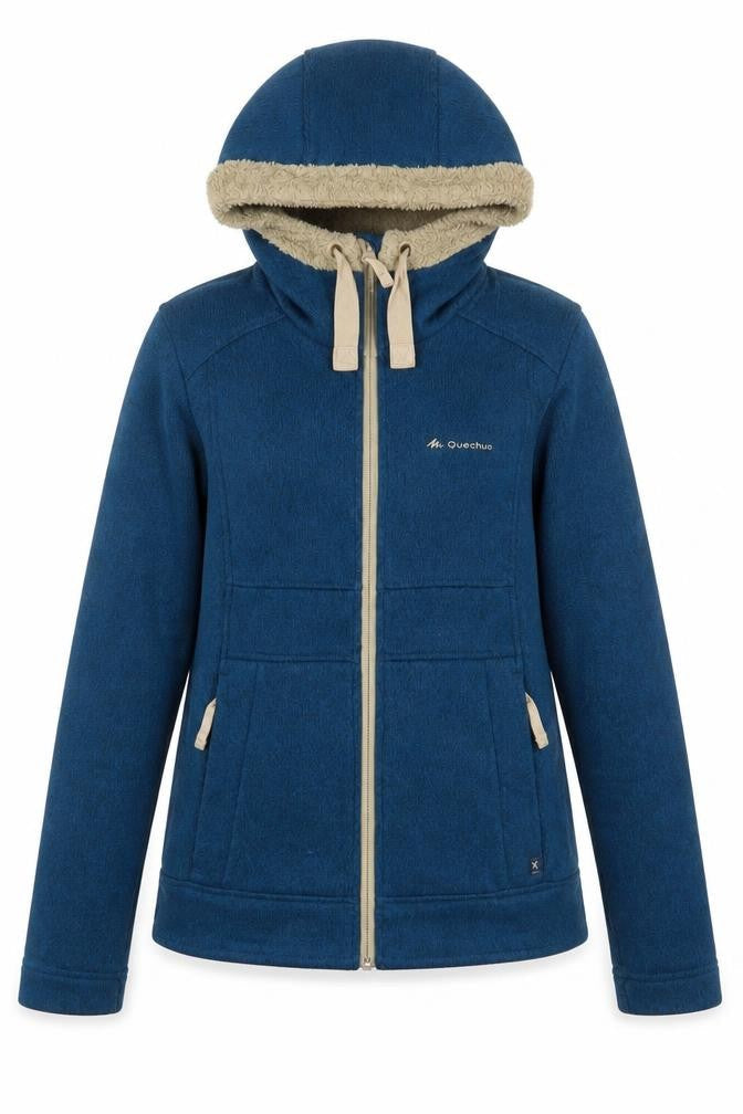 DECATHLON Womens Blue Jacket Size S Zip - Zip Pockets