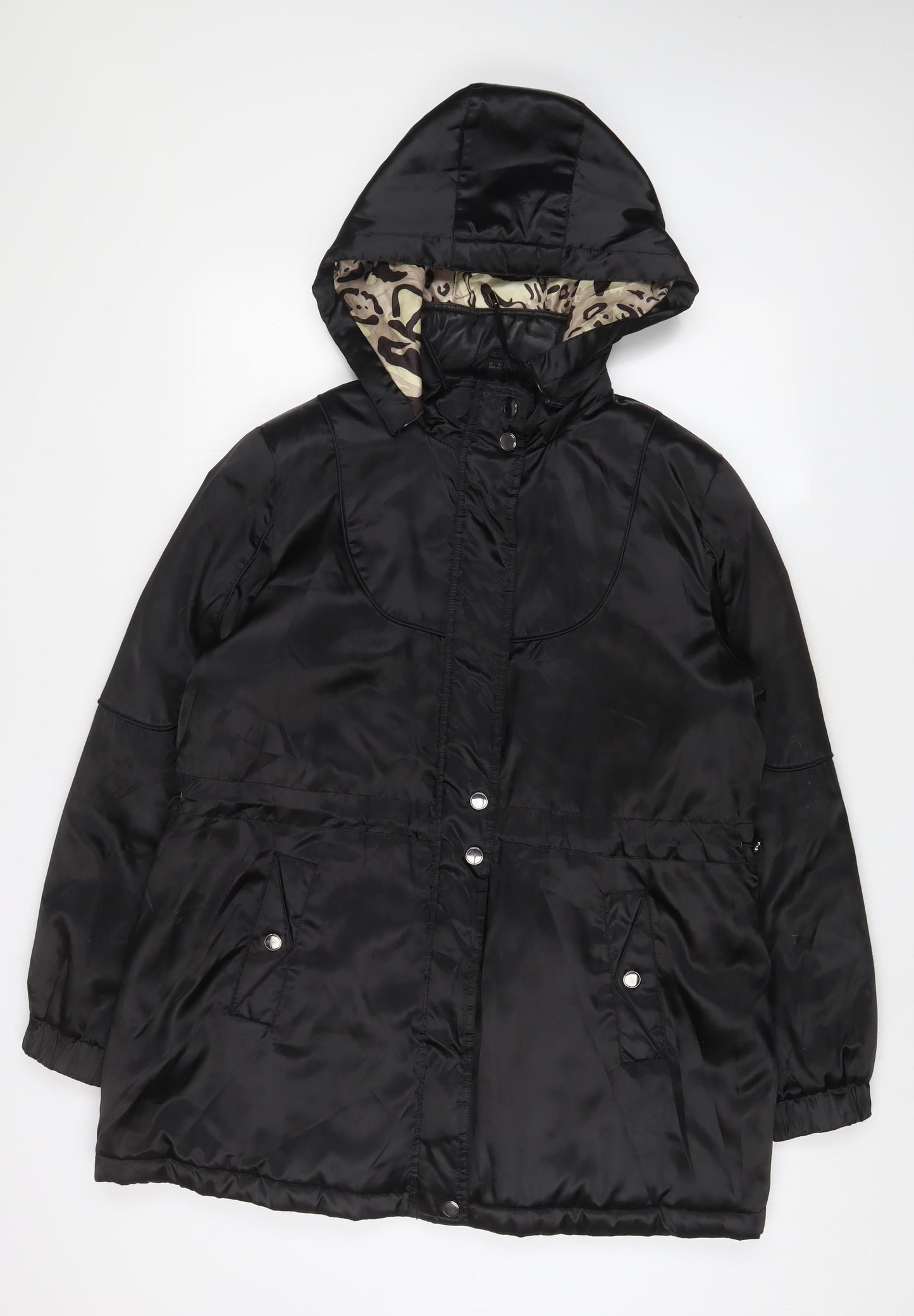 David Barry Womens Black Jacket Coat Size 16 Zip