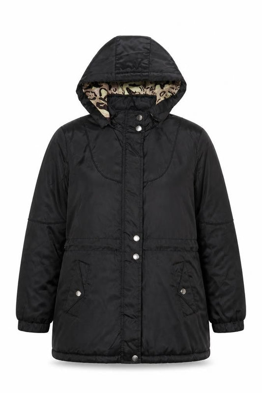 David Barry Womens Black Jacket Coat Size 16 Zip