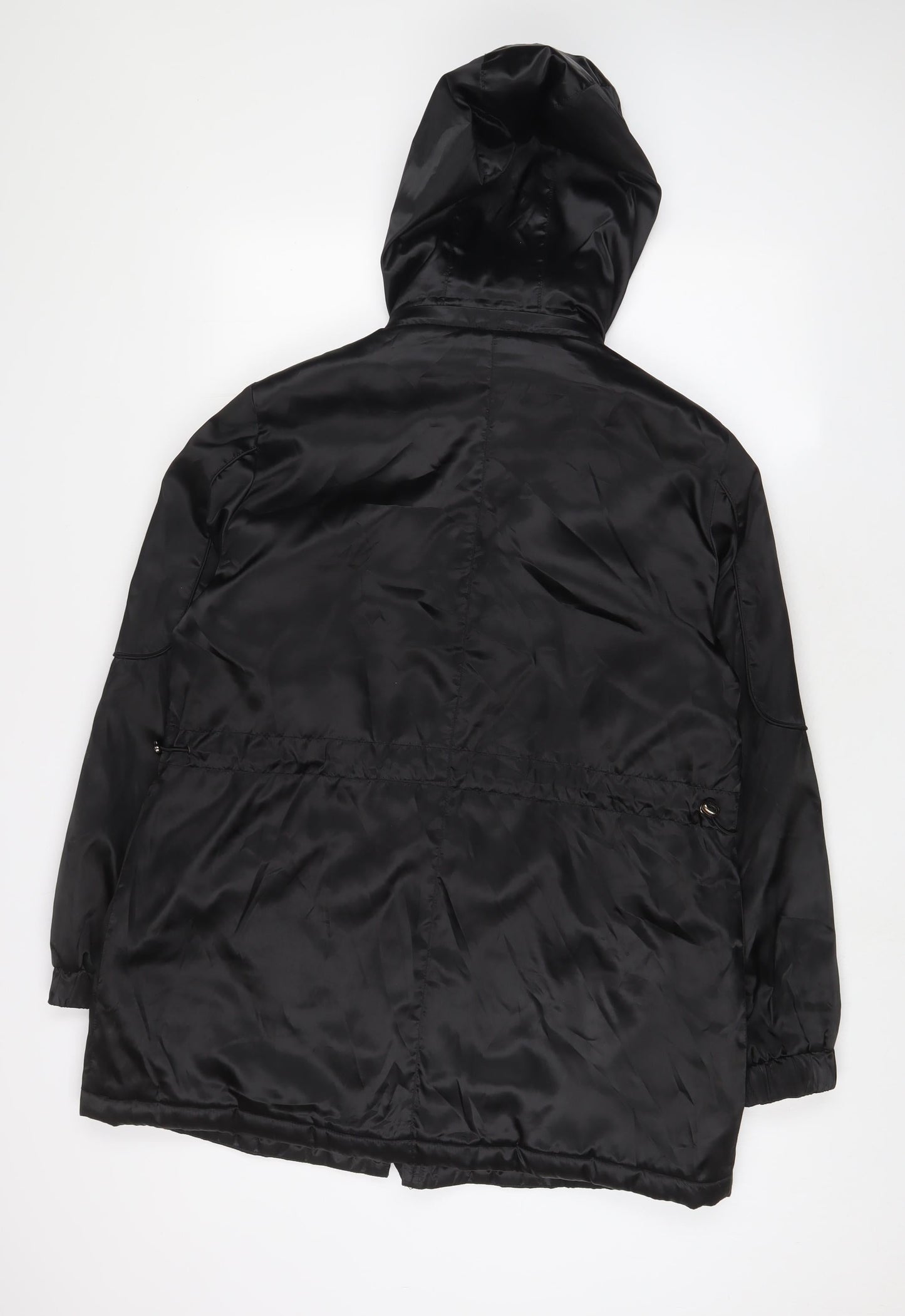 David Barry Womens Black Jacket Coat Size 16 Zip